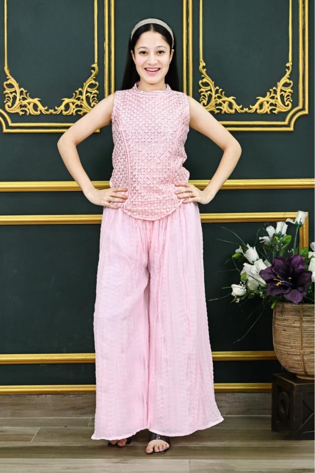 Blush Pearl Ethnic Co-Ord Set