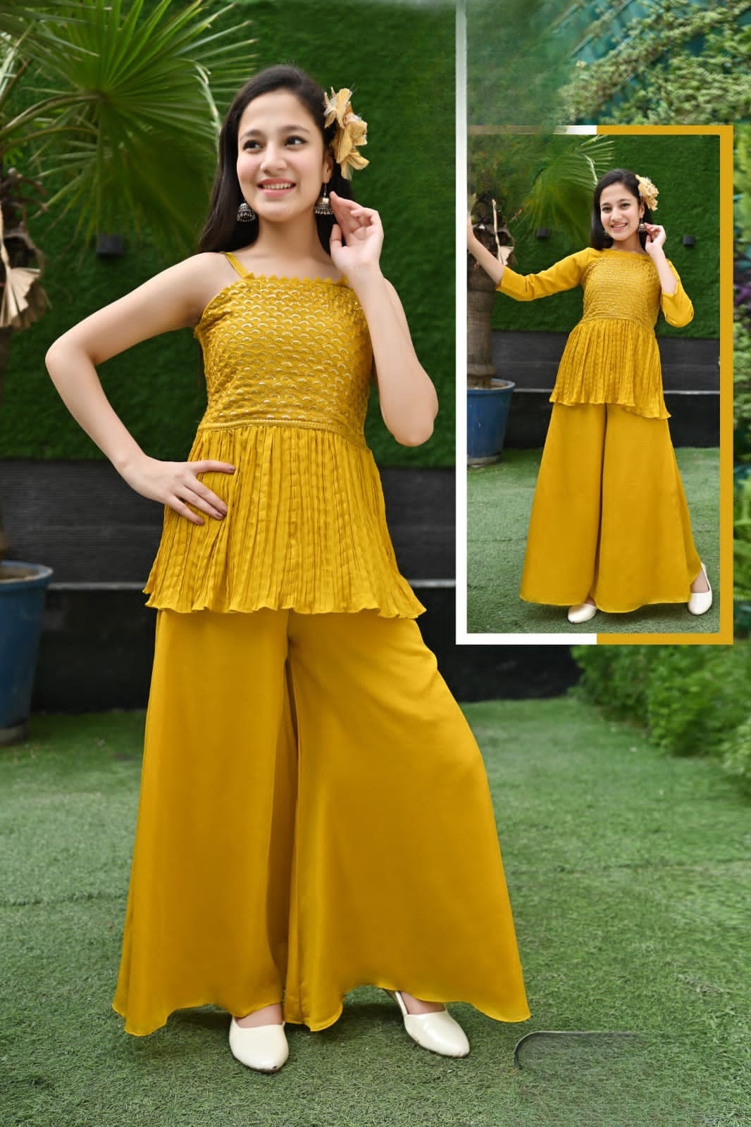 Sunshine Glow Pleated Co-Ord Set